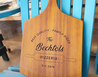 Custom Pizza Peel for Pizzeria Gifts, Personalized Pizza Board for Pizza Lovers, Gift for Pizzeria Enthusiasts, Pizza Shovel for Serving