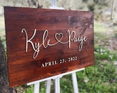 Alternative Guest book Wooden Wedding Welcome Sign, Personalized Rustic Wood Wedding shower Sign, Rustic Wedding Decor