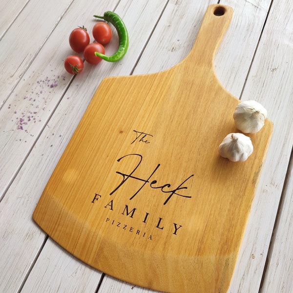 Custom Pizza Peel, Engraved Pizza Paddle, Personalized Pizza Trays, Carved Pizza Shovel,  Pizza Lovers Gift, Pizza Gifts, Wood Pizza Board