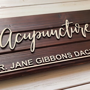 Personalized Doctor Name Door Sign, Custom Doctor Door Hanger,Wooden Sign for doc, Wooden Door Sign Gift, Doctor Decor