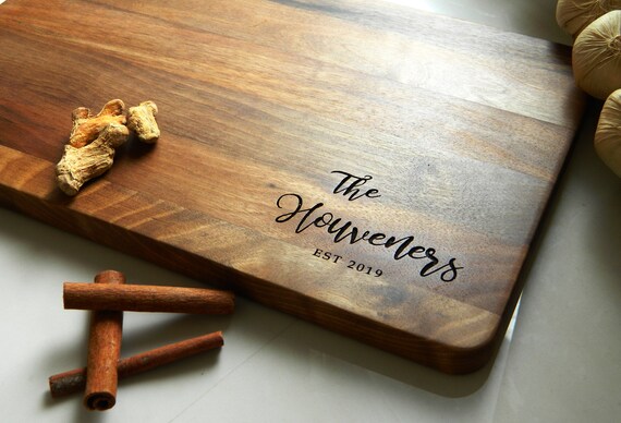Custom Engraved Cutting Board Valentine/'s Day Wedding gift Cutting board --21004-CUTB-001 Anniversary gift Personalized Cutting Board