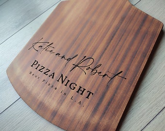 Custom Pizza Board with Handle, Wood Pizza Paddle, Personalized Family Pizza Night, Personalized Pizza Gifts, Pizza Shovel, Best Pizza Gift