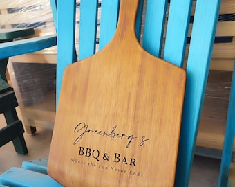 Personalized Pizza Peel, Engraved Pizza Paddle,  Pizza Trays, Carved Pizza Shovel, Gift for Pizza Lovers, Wood Fired Pizza Peel