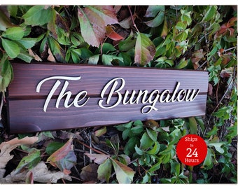 Personalized The Bungalow Sign, Welcome to Our Bungalow Sign, Custom Unique Christmas Gift, Cabin Sign, Custom Housewarming Sign Gift