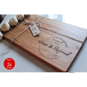 Personalized Handwriting Cutting Board, Engraved Cutting Board, Gift for Mom, Carved Chopping Block, Custom Family Name Cutting Board