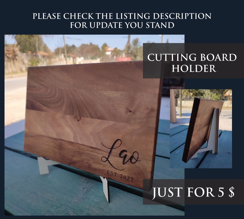 Personalized cutting board – a unique wedding gift, perfect for newlyweds and anniversaries.