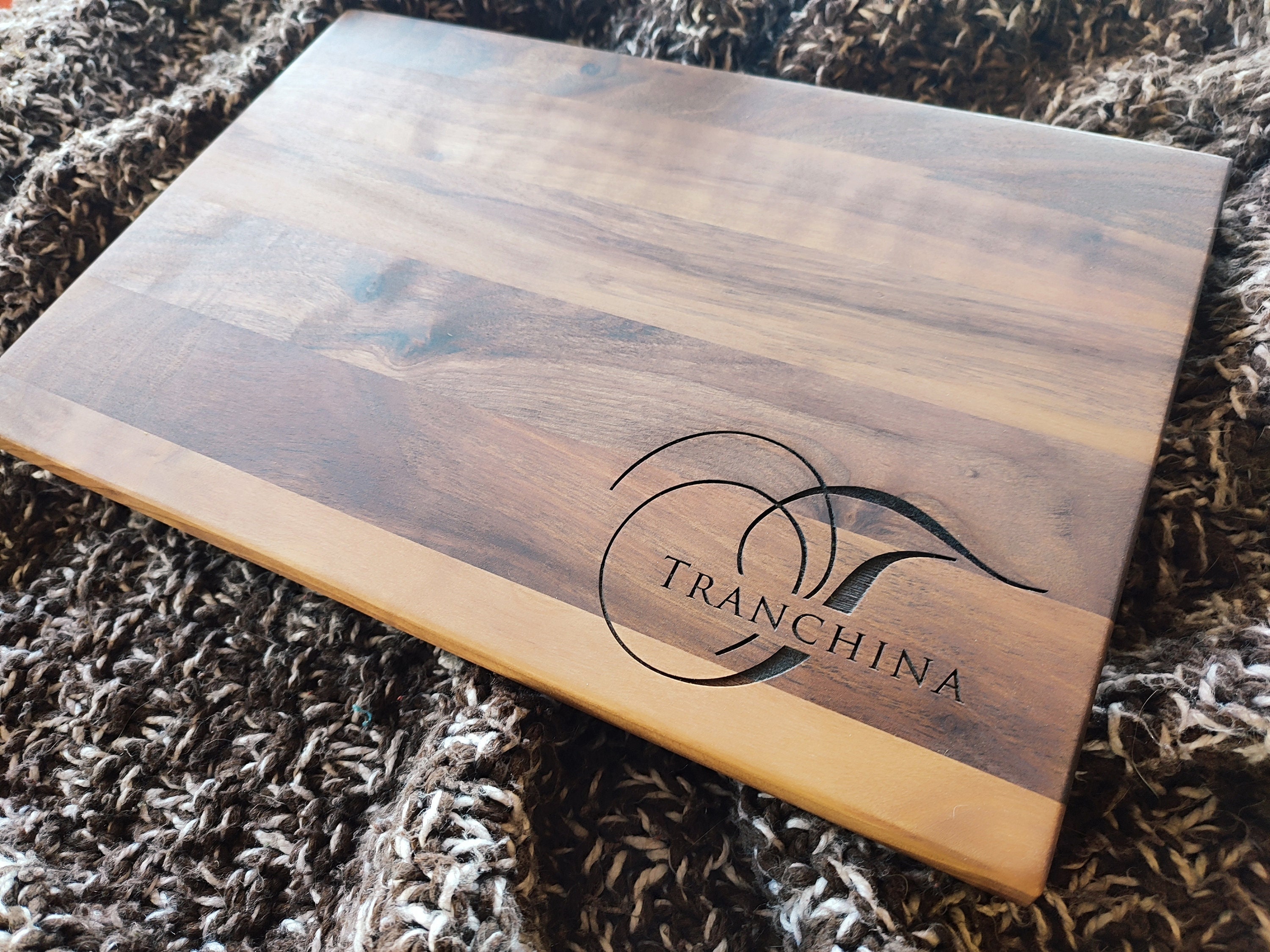Monogram Cutting Board with Juice Groove, Personalized Charcuterie Board, Custom Cheese Board, Family Name Charcuterie Board, Chopping Board