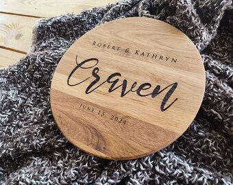 Couple Cutting Board, Personalized Chopping Board, Custom Cheese Board, Personalized Engagement Gift, Gift for Bride, New Home Gift