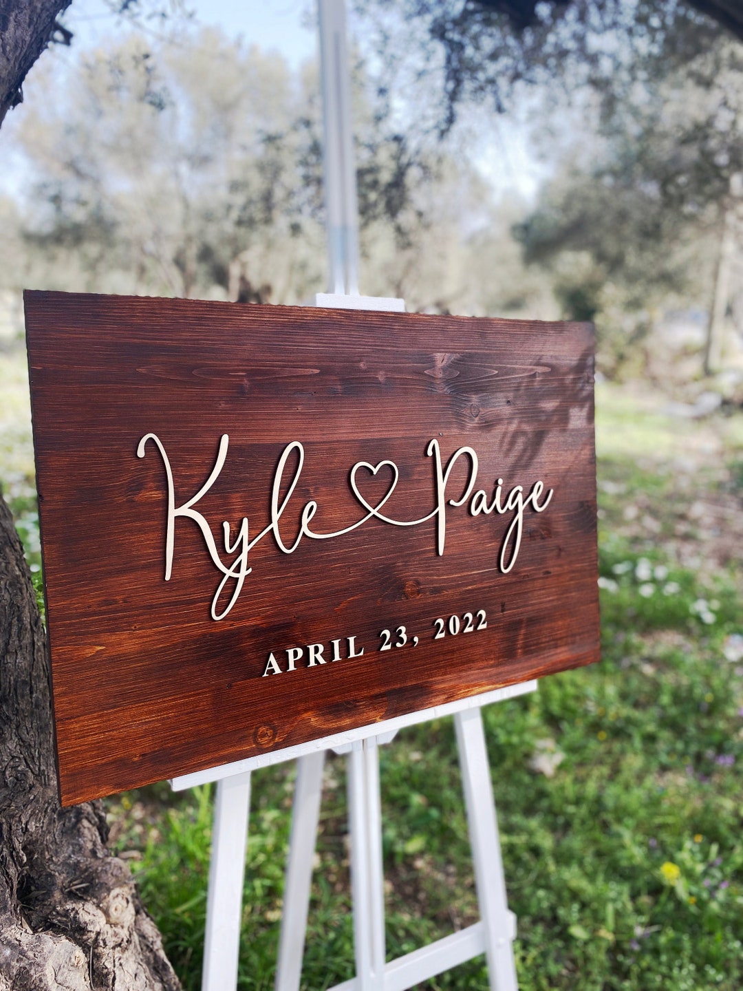 Alternative Guest Book Wooden Wedding Sign, Custom Personalized Wedding ...
