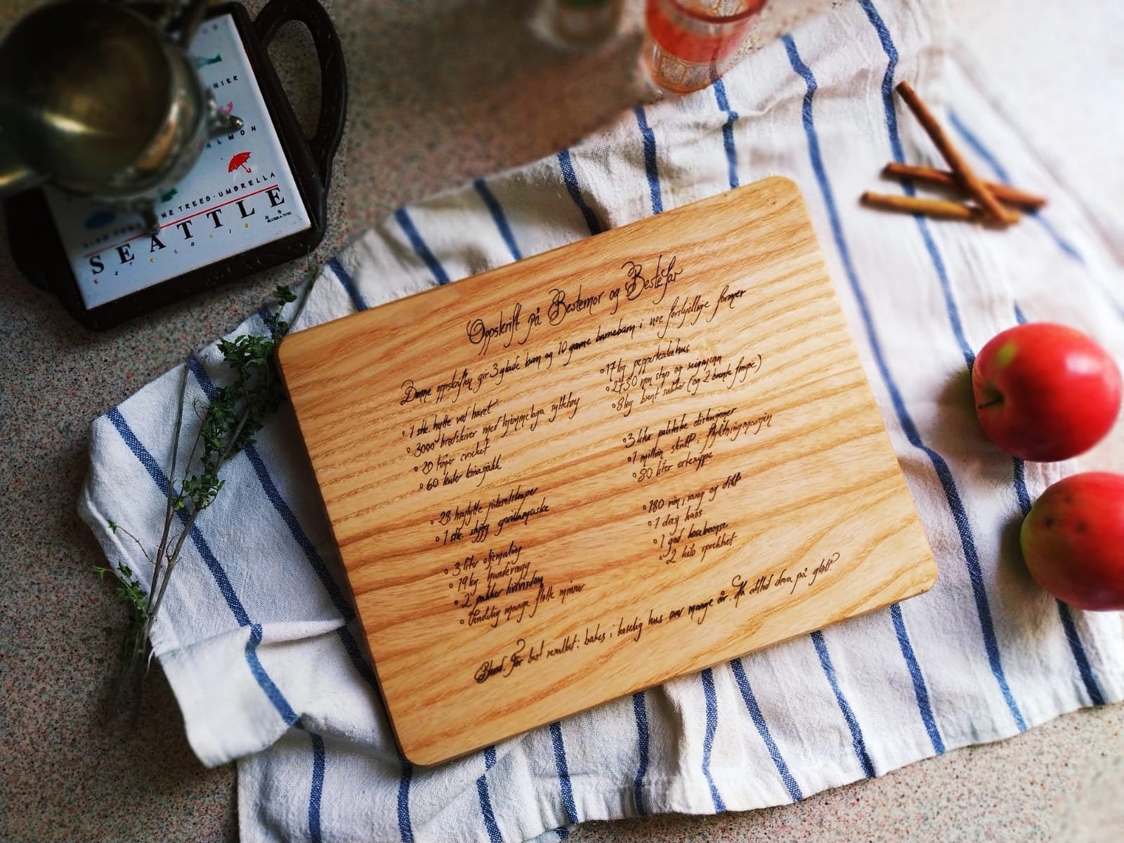 Personalized Cutting Board Recipe Cutting Board Engraved Etsy