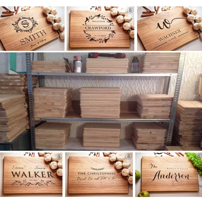 Personalized Cutting Board Wedding Gift Wooden Cutting Etsy