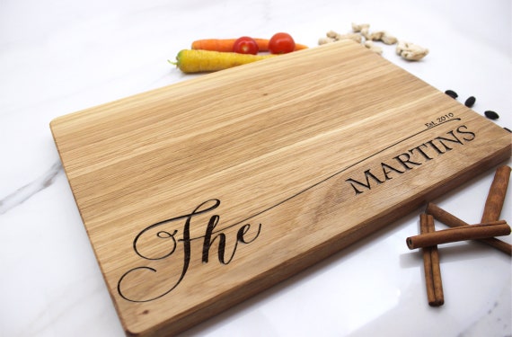 Anniversary Gift Housewarming Gift Cutting Board Custom Wedding Gift Christmas Gift Engraved Chopping Board Personalized Cutting Board