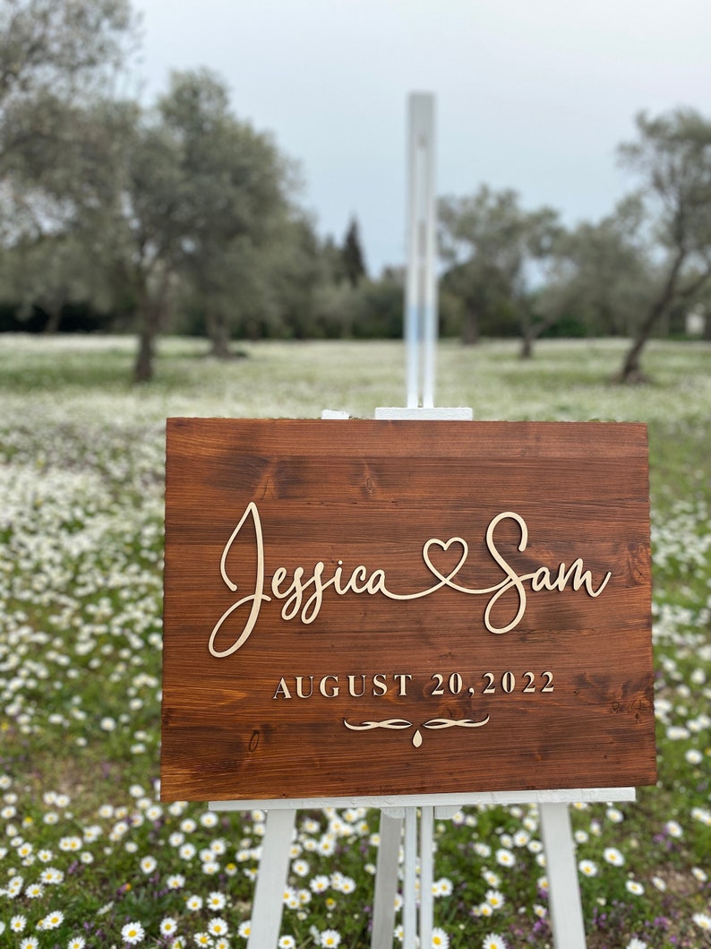 This Personalized Couple Names Sign is a heartfelt wedding gift for couples, beautifully crafted in wood with a heart shape. Perfect for Valentine's Day or as an anniversary gift, it adds a loving, customized touch to any home.