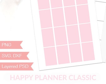 Planner Sticker Template for Happy Planner Classic Journal | Etsy