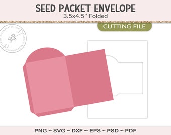 Seed Packet Template Printable Template PNG Template File - Etsy