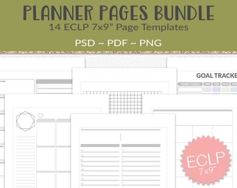 Vertical Weekly Planner Printable - Etsy