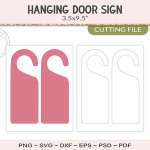 Door Hanger Template, Door Sign Party Printable, Do Not Disturb, Blank ...