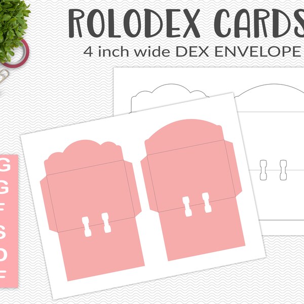 Vintage Rolodex Cards Template Etsy Canada