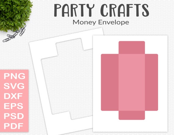 money envelope template party printable craft template gift etsy