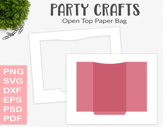 Paper Bag Template Party Printable Treat Bag Cookie Bag - Etsy