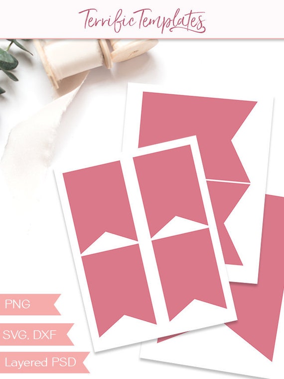 Pennant Banner Template Party Printable Craft Template Diy Etsy Pennant Banner Template Party Printable Craft Template Diy Etsy