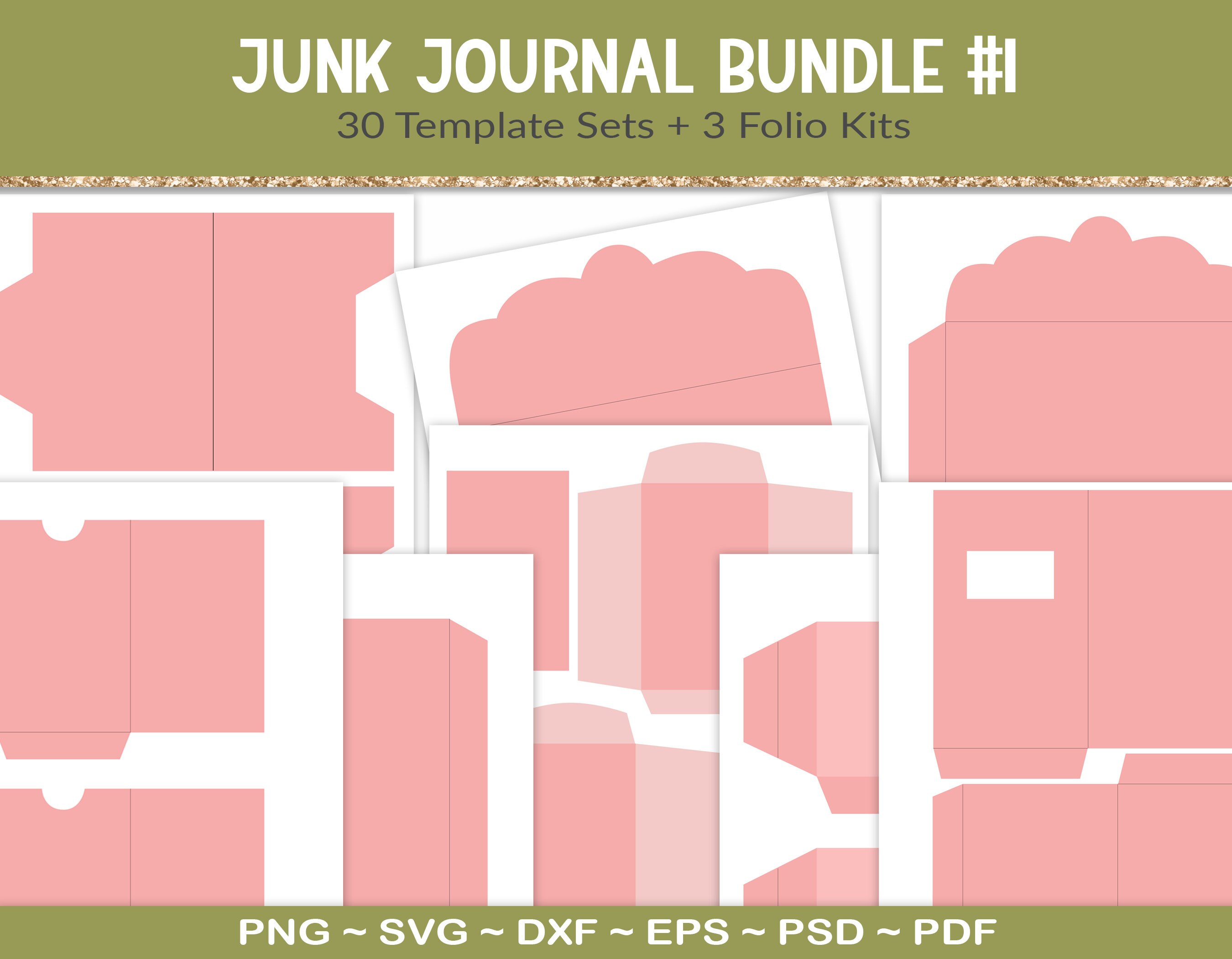 Scrapbooking Set, Journal Paper Set, Paper Romance, Craft Paper, Junk  Journal, 30 Piece Bundle, Stickers 