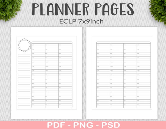 Editable Weekly Appointment Planner Template Erin Condren - Etsy