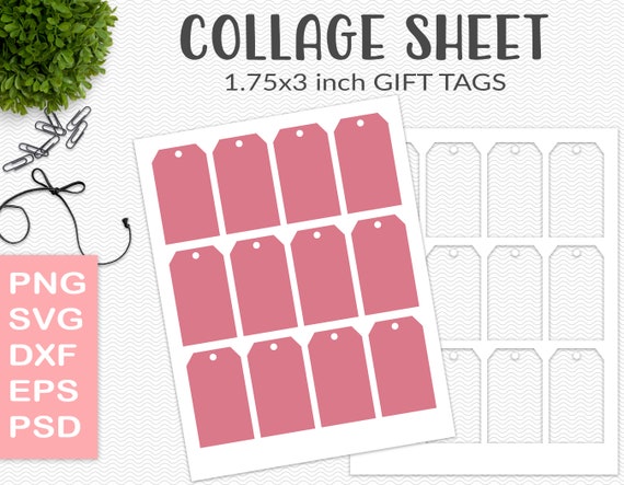 Gift Tag Template Party Printable Craft Template Present - Etsy