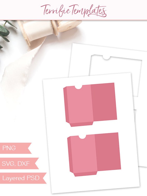 gift card envelope template party printable craft template etsy