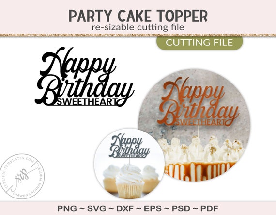 Exclusive Discounts! Personalize Cake Topper with HTVRONT Vinyl sticker  paper., shopping, gift, craft, paper, silhouette