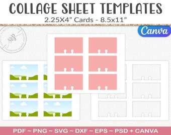 Dex card template, blank rolodex cards, svg cut file, memory dex card crafts, printable craft digital download SVG, PDF, PNG (PS13)