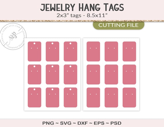 Jewelry cards template bundle SVG, Earring display card SVG,necklace By  Redearth and Gumtrees