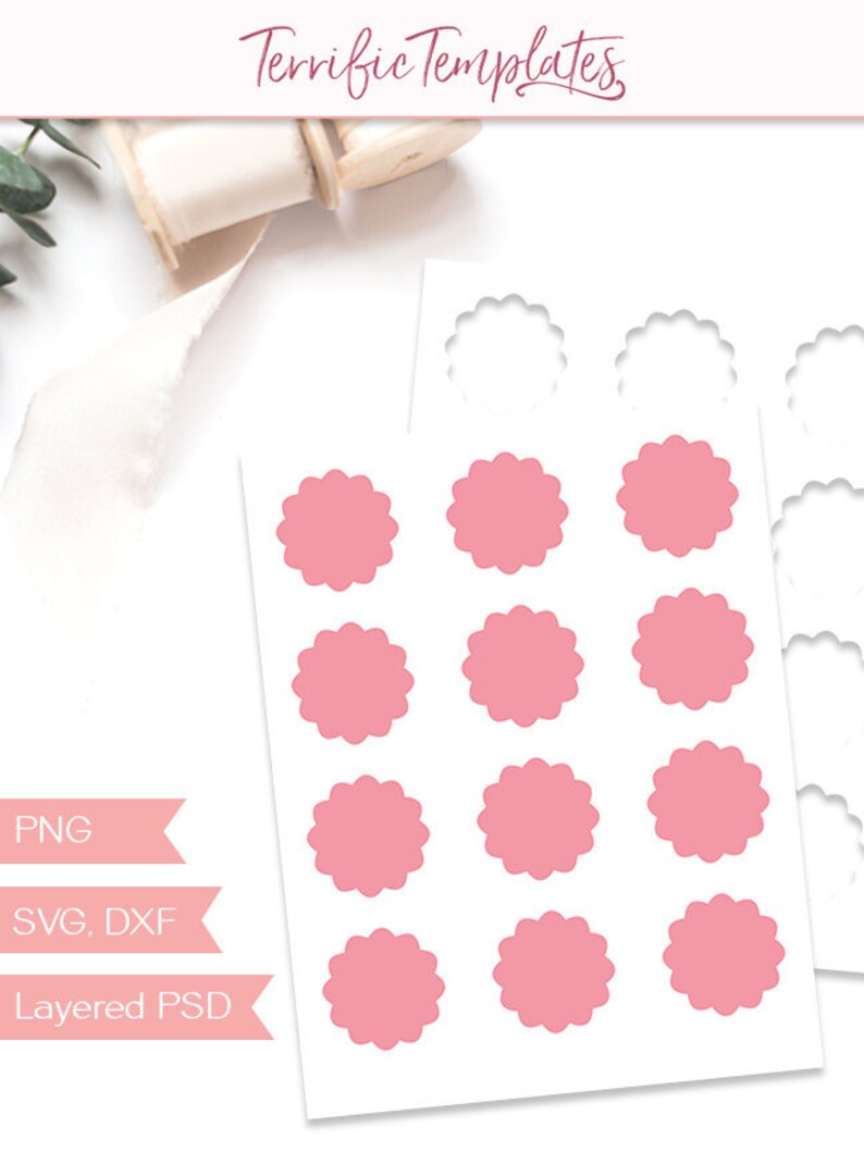 2\ picture relating to Scalloped Edge Template Printable referred to as 2\