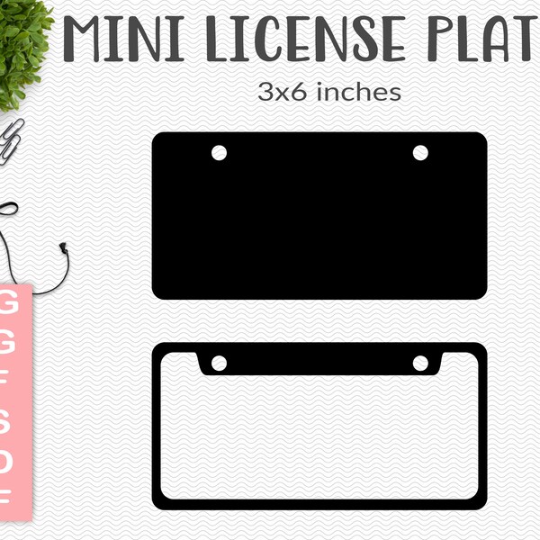 Mini License Plate Etsy
