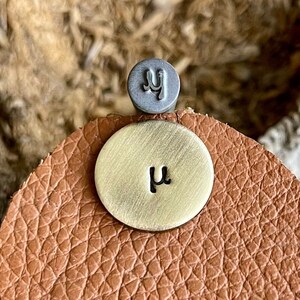 MU BUCHSTABE Metallstempel || Griechisches Alphabet Metall Würfel || Metallstempel || Schmuck-Stanzer | Stahlstempel | Winziger Metallstempel