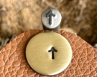 YOUNGER FUTHARK TYR || Scandinavian Runes Metal Stamp || Tyr: Victory Punch || Jewelery Punch Stamp | Steel Stamp | Tiny Metal Stamp