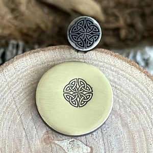 CELTIC KNOT Metal Punch Stamp || Celtic Shield Knot Metal Die || Metal Stamps || Jewelry Punch Stamp | Steel Stamp | Tiny Metal Stamp