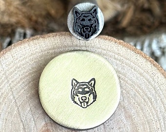 ALASKAN MALAMUTE METAL Stamp || Alaskan Malamute Die || Dog Breed Metal Stamp || Punch Stamp | Steel Stamp | Tiny Debossing Metal Stamp
