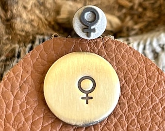 FEMALE SIGN METAL Stamp || Female Sign Metal Die || Metal Stamps || Punch Stamp | Steel Stamp | Tiny Metal Stamp