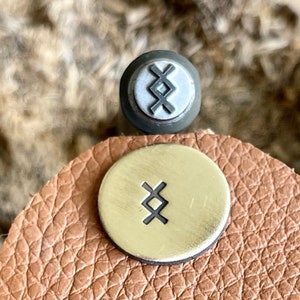 RUNE ALPHABET -ing || Tampon en métal alphabet rune Futhark || Matrice métallique || Estampe pour bijouterie | Tampon en acier | Petit tampon en métal