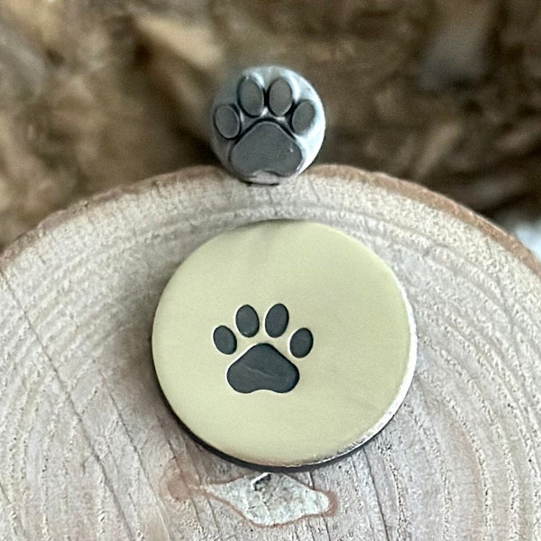 PAW METAL STAMP || Pet Paw Metal Die || Metal Stamps || Jewelry Punch Stamp | Steel Stamp | Tiny Metal Stamp