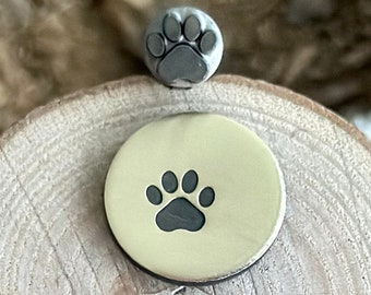 PAW METAL STAMP || Pet Paw Metal Punch Die || Metal Stamps || Jewelry Punch Stamp | Steel Stamp | Tiny Metal Stamp