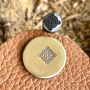 CELTIC KNOT Metal Stamp || Celtic Shield Knot Metal Die || Metal Stamps || Jewelry Punch Stamp | Steel Stamp | Tiny Metal Stamp