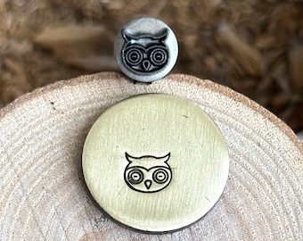 OWL Metal Stamp || Owl Head Metal Die || Animal Metal Stamp || Jewelry Punch Stamp | Steel Stamp | Tiny Metal Stamp