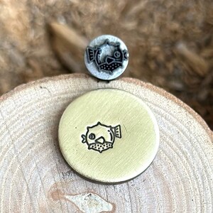 PUFFERFISH METAL STAMP ||  Blowfish Metal Die || Fish Metal Stamps || Jewelry Punch Stamp | Steel Stamp | Tiny Metal Stamp