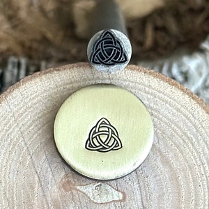 CELTIC KNOT Metal Stamp || Triquetra Metal Die || Metal Stamps || Jewelry Punch Stamp | Steel Stamp | Tiny Metal Stamp