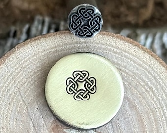 CELTIC KNOT Metal Stamp || Celtic Shield Knot Metal Die || Metal Stamps || Jewelry Punch Stamp | Steel Stamp | Tiny Metal Stamp