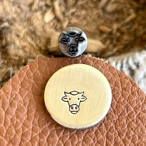 COW Metal Stamp || Cow Head Metal Die || Animal Metal Stamp || Jewelry Punch Stamp | Steel Stamp | Tiny Metal Stamp