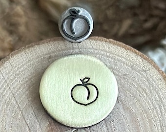 PEACH METAL Stamp || Peach Metal Die || Metal Stamps || Punch Stamp | Steel Stamp | Tiny Metal Stamp