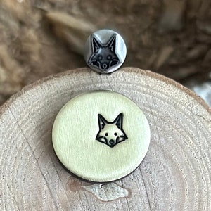 FOX METAL STAMP || Fox Head Metal Die || Metal Stamps || Jewelry Punch Stamp | Steel Stamp | Tiny Metal Stamp